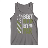 Best Dad By Par Tank Top Dad Golf Fathers Day Gift American Flag