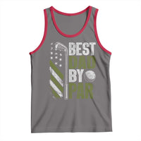 Best Dad By Par Tank Top Dad Golf Fathers Day Gift American Flag