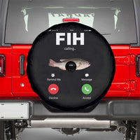 Fih Calling Remind me Message Decline Accept Spare Tire Cover Phone Call Fish - Wonder Print Shop