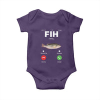 Fih Calling Remind me Message Decline Accept Baby Onesie Phone Call Fish - Wonder Print Shop