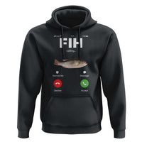 Fih Calling Remind me Message Decline Accept Hoodie Phone Call Fish - Wonder Print Shop