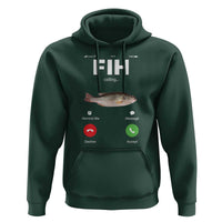 Fih Calling Remind me Message Decline Accept Hoodie Phone Call Fish - Wonder Print Shop