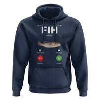 Fih Calling Remind me Message Decline Accept Hoodie Phone Call Fish - Wonder Print Shop