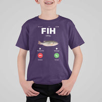 Fih Calling Remind me Message Decline Accept T Shirt For Kid Phone Call Fish - Wonder Print Shop
