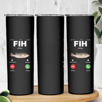 Fih Calling Remind me Message Decline Accept Skinny Tumbler Phone Call Fish - Wonder Print Shop