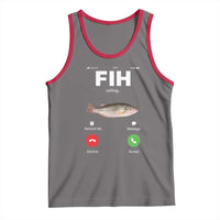 Fih Calling Remind me Message Decline Accept Tank Top Phone Call Fish - Wonder Print Shop