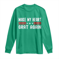 Funny Open Heart Surgery Recovery Long Sleeve Shirt Make My Heart Great Again - Wonder Print Shop
