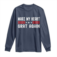 Funny Open Heart Surgery Recovery Long Sleeve Shirt Make My Heart Great Again - Wonder Print Shop
