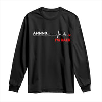 Cool Heart Surgery Survivor Long Sleeve Shirt Coronary Bypass Artery Open Heart Diseases Surgery Heartbeat - Wonder Print Shop