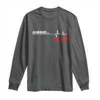 Cool Heart Surgery Survivor Long Sleeve Shirt Coronary Bypass Artery Open Heart Diseases Surgery Heartbeat - Wonder Print Shop