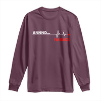 Cool Heart Surgery Survivor Long Sleeve Shirt Coronary Bypass Artery Open Heart Diseases Surgery Heartbeat - Wonder Print Shop