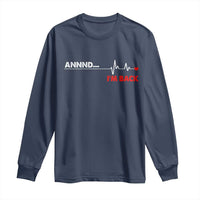 Cool Heart Surgery Survivor Long Sleeve Shirt Coronary Bypass Artery Open Heart Diseases Surgery Heartbeat - Wonder Print Shop