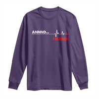 Cool Heart Surgery Survivor Long Sleeve Shirt Coronary Bypass Artery Open Heart Diseases Surgery Heartbeat - Wonder Print Shop