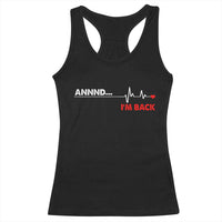 Cool Heart Surgery Survivor Racerback Tank Top Coronary Bypass Artery Open Heart Diseases Surgery Heartbeat - Wonder Print Shop
