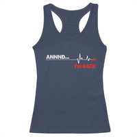 Cool Heart Surgery Survivor Racerback Tank Top Coronary Bypass Artery Open Heart Diseases Surgery Heartbeat - Wonder Print Shop