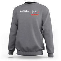 Cool Heart Surgery Survivor Sweatshirt Coronary Bypass Artery Open Heart Diseases Surgery Heartbeat - Wonder Print Shop