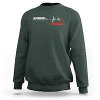 Cool Heart Surgery Survivor Sweatshirt Coronary Bypass Artery Open Heart Diseases Surgery Heartbeat - Wonder Print Shop