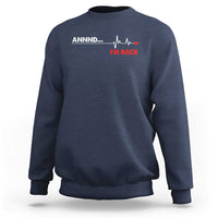 Cool Heart Surgery Survivor Sweatshirt Coronary Bypass Artery Open Heart Diseases Surgery Heartbeat - Wonder Print Shop
