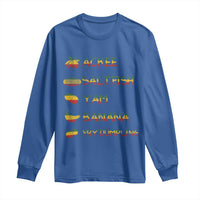 Jamaican National Dish Long Sleeve Shirt Ackee Saltfish Yardie Jamaican Culture Pride Apparel - Wonder Print Shop