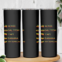 Jamaican National Dish Skinny Tumbler Ackee Saltfish Yardie Jamaican Culture Pride Apparel - Wonder Print Shop