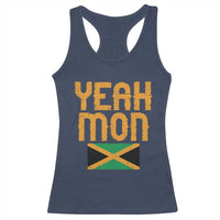 Yeah Mon Jamaican Pride Racerback Tank Top Jamaican Vacation Jamaica Reggae Roots - Wonder Print Shop