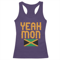 Yeah Mon Jamaican Pride Racerback Tank Top Jamaican Vacation Jamaica Reggae Roots - Wonder Print Shop