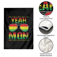 Yeah Mon Jamaican Pride Garden Flag Jamaican Vacation Jamaica Reggae Sunglasses - Wonder Print Shop