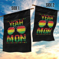 Yeah Mon Jamaican Pride Garden Flag Jamaican Vacation Jamaica Reggae Sunglasses - Wonder Print Shop