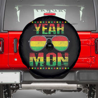 Yeah Mon Jamaican Pride Spare Tire Cover Jamaican Vacation Jamaica Reggae Sunglasses - Wonder Print Shop