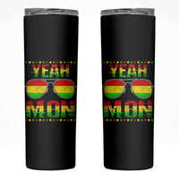 Yeah Mon Jamaican Pride Skinny Tumbler Jamaican Vacation Jamaica Reggae Sunglasses - Wonder Print Shop