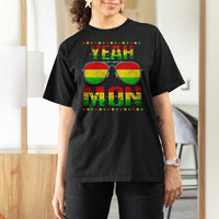 Yeah Mon Jamaican Pride T Shirt For Women Jamaican Vacation Jamaica Reggae Sunglasses - Wonder Print Shop