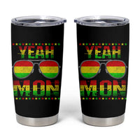 Yeah Mon Jamaican Pride Tumbler Cup Jamaican Vacation Jamaica Reggae Sunglasses - Wonder Print Shop
