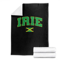 Irie Jamaican Rasta Throw Blanket Funny Jamaica Jamaican Flag Rasta Reggae Roots - Wonder Print Shop