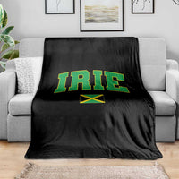 Irie Jamaican Rasta Throw Blanket Funny Jamaica Jamaican Flag Rasta Reggae Roots - Wonder Print Shop