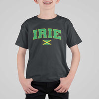 Irie Jamaican Rasta T Shirt For Kid Funny Jamaica Jamaican Flag Rasta Reggae Roots - Wonder Print Shop