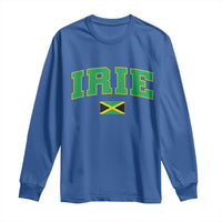 Irie Jamaican Rasta Long Sleeve Shirt Funny Jamaica Jamaican Flag Rasta Reggae Roots - Wonder Print Shop