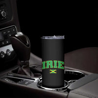 Irie Jamaican Rasta Skinny Tumbler Funny Jamaica Jamaican Flag Rasta Reggae Roots - Wonder Print Shop