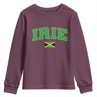 Irie Jamaican Rasta Youth Sweatshirt Funny Jamaica Jamaican Flag Rasta Reggae Roots - Wonder Print Shop