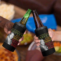 Marcus Garvey Quote 4 in 1 Can Cooler Tumbler Black History Month - Wonder Print Shop