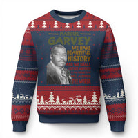 Marcus Garvey Quote Ugly Christmas Sweater Black History Month - Wonder Print Shop