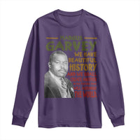 Marcus Garvey Quote Long Sleeve Shirt Black History Month - Wonder Print Shop