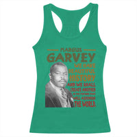 Marcus Garvey Quote Racerback Tank Top Black History Month - Wonder Print Shop