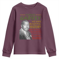 Marcus Garvey Quote Youth Sweatshirt Black History Month - Wonder Print Shop