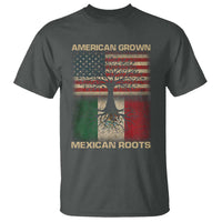 American Grown Mexican Roots T Shirt Retro Mexico America Flag