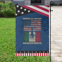 American Grown Mexican Roots Garden Flag Retro Mexico America Flag