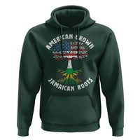 American Grown Jamaican Roots Hoodie Retro USA Jamaica Flag - Wonder Print Shop