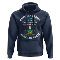 American Grown Jamaican Roots Hoodie Retro USA Jamaica Flag - Wonder Print Shop