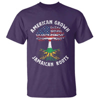 American Grown Jamaican Roots T Shirt Retro USA Jamaica Flag - Wonder Print Shop