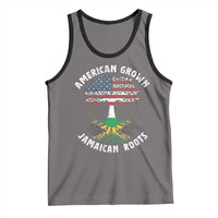 American Grown Jamaican Roots Tank Top Retro USA Jamaica Flag - Wonder Print Shop