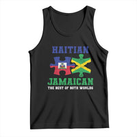 Haitian Jamaican Roots Tank Top Haiti Jamaica Combo Puzzle - Wonder Print Shop
